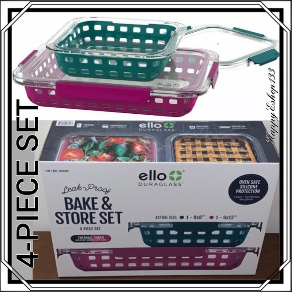Ello Duraglass Bake & Store Container Set, 4-Piece - Picture 15 of 16